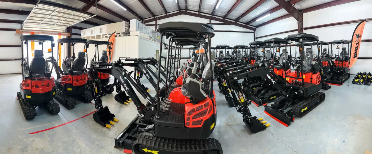 BULL Equipment Excavators out for delivery